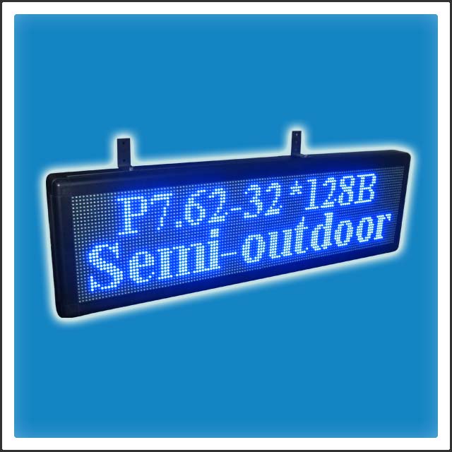P7.62mm 32 Pixels Height DIP LEDs Programmable LED Moving Message Banner Display Sign