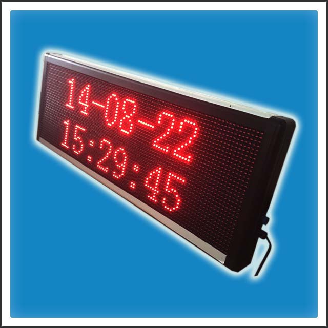 P10mm 32 Pixels Height DIP LED Scrolling Message Banner Display